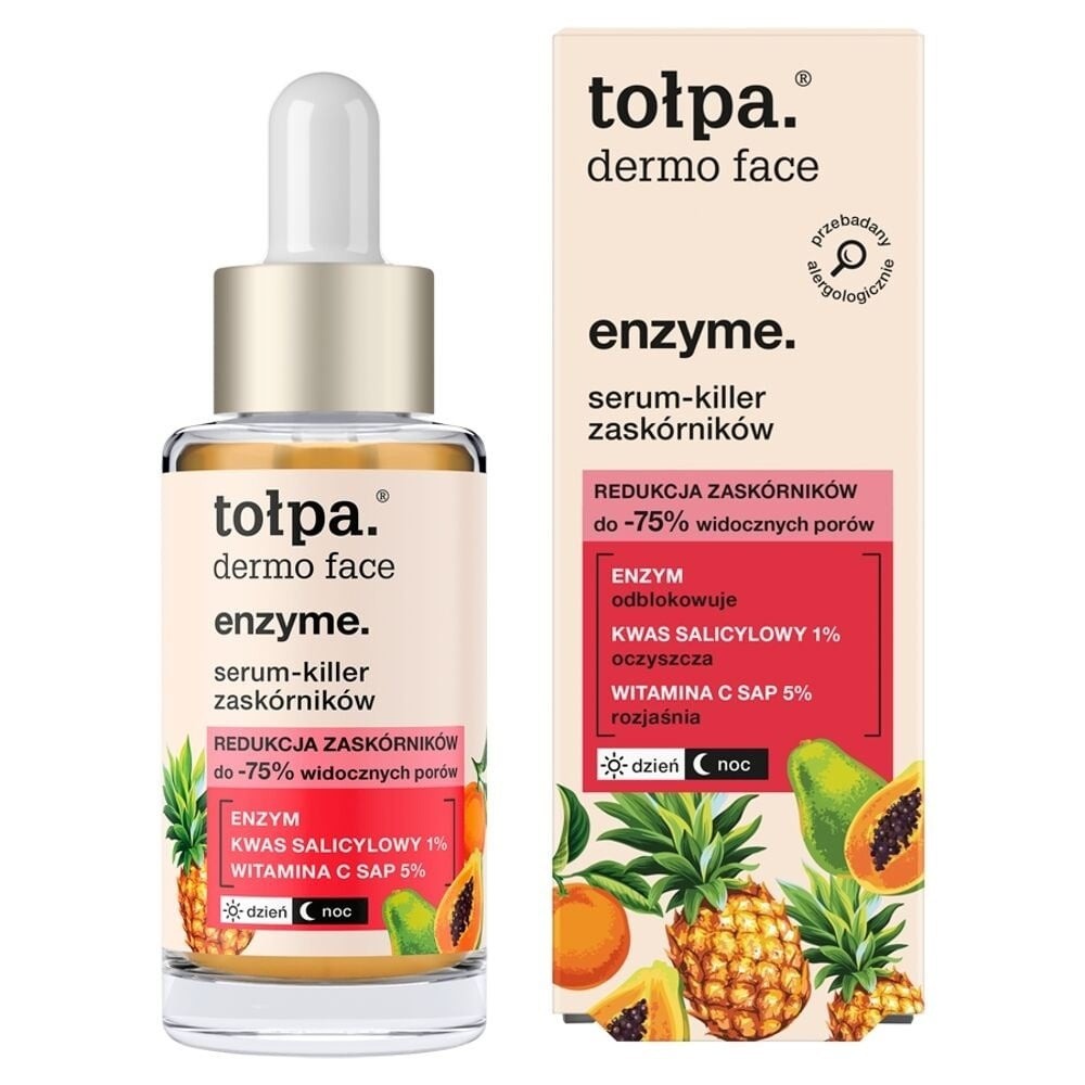 Tolpa Dermo Face Enzyme Serum Blackheads Clarifying Exfoliating 30ml