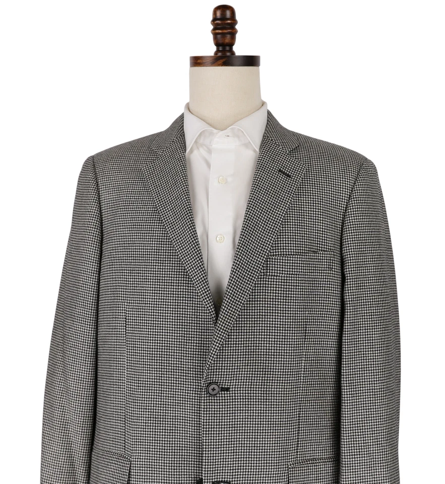 Abrigo deportivo Loro Piana John W Nordstrom 100 % cachemir 42L negro blanco pata de gallo Foto 2 de 4