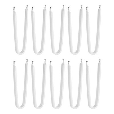 10Pcs IC Chip Extractor IC U Shape Puller Stainless Steel Insulated Grip, White