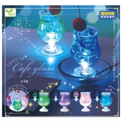 Light-Up Cafe Glass Collection / Gacha Full Set of 4 Capsule Toys Japan