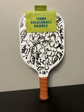 Sakar 13mm Pickleball Paddle Double Sided - Black White Floral / Polka Dots