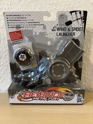 Beyblade Metal Fury Wind & Shoot Launcher B-201C / Rock Zurafa BB-78B | Hasbro