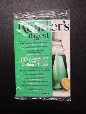 Reader s Digest Mag APRIL 2016 - 1 NEW SEALED ISSUE - Hemingway s Performance