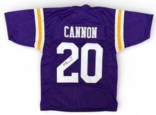 BILLY CANNON SIGNED CUSTOM PURPLE JERSEY JSA