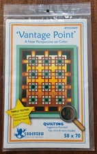 Toadusew Creative Concepts "Vantage Point" Quilt Pattern #TCC03507 58x70 Sewing