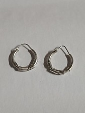 Bali Endless Hoop Earrings Sterling Silver 925