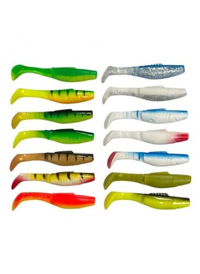 Pro FL 7.5cm Spinning Lure Set 14pcs Soft Baits Pike Bass Perch
