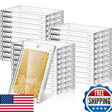 SATINIOR 30x Magnetic Card Holders, 100pt Clear Protectors for Baseball Cards