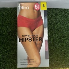 Felina Hipster Panties Multicolor size small Women's 5-Pack Full Coverage