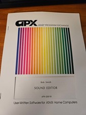 SOUND EDITOR by Bob Smith or ATARI 400 / 800