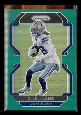 2021 Panini Prizm #239 CeeDee Lamb Green The BallCap Exec