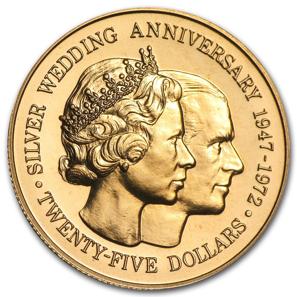 1972 Cayman Islands Gold $25 BU (25th Anniversary) | eBay