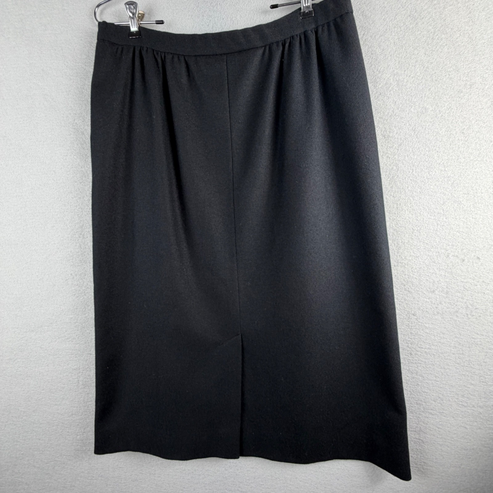 Pendleton Classic 100% Wool Lined Black Skirt 14 … - image 9