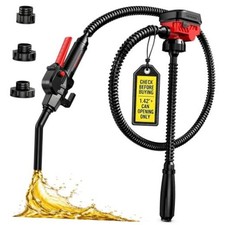 Fuel Transfer Pump for Milwaukee M18 Battery, 3.7 GPM Cordless Gas Black Red