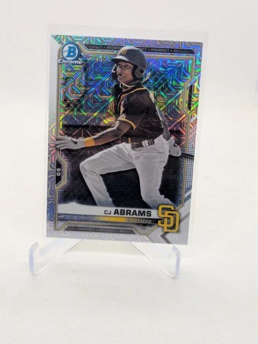 CJ Abrams 2021 Bowman Chrome CJ Abrams #BCP-14 Refractor