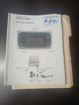 Kenwood DPX-440  Service Manual Original Repair Book CD Cassette DSP Receiver