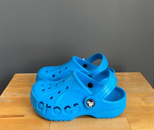 Crocs Unisex Boys Girls Ocean (Blue) Baya Clogs US c12, j2 NWT - Picture 2 of 12