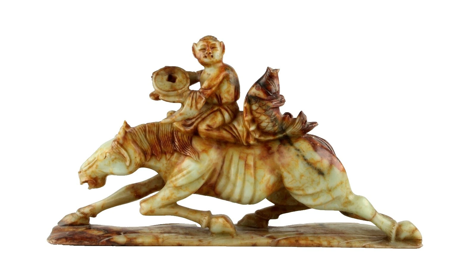 Esculturas de Arte de Jade de pesca