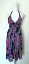 Shorelue Women's Summer Stretch Dress Paisley RN# 124066 Size-S/M