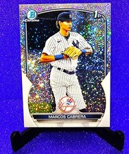 2023 Bowman Chrome Marcos Cabrera Prospect Speckle Refractor BCP-46 Yankees /299