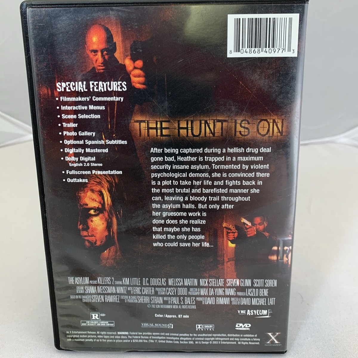 Six Feet Over Killing!! 未開封DVD KILLERS 2 - THE BEAST Horror DVD Abduction Insane Asylum KIM