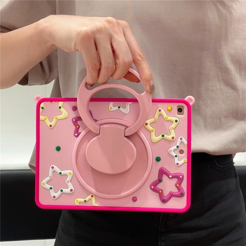 Kids Cartoon Shockproof Case Rotate Cover For iPad 5 6 7 8 9 10 Gen PRO Air Mini - Picture 35 of 50