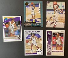 Cameron Thomas RC 2021-22 Chronicles 2 Bronze & 2 Base Rookie -Lot of 4 LSU Nets