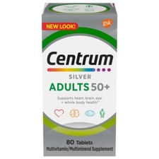 SM Centrum Silver Adult 50+ Tab 80ct