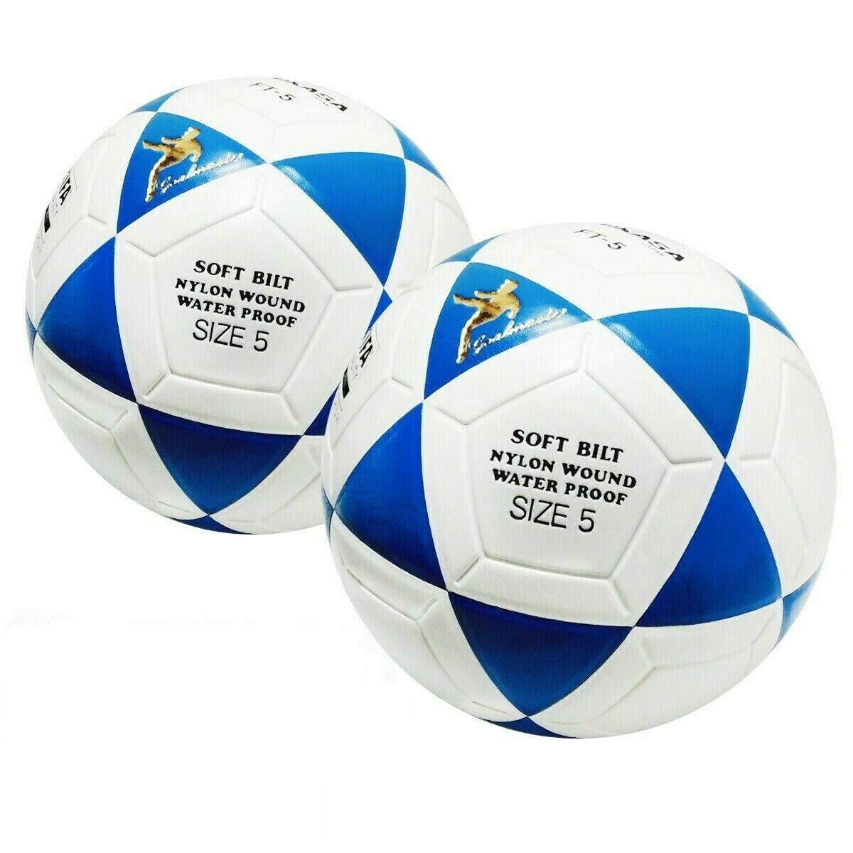 Mikasa FT5 Goal Master FIFA Soccer Ball Footvolley Ball Blue 2 PACK