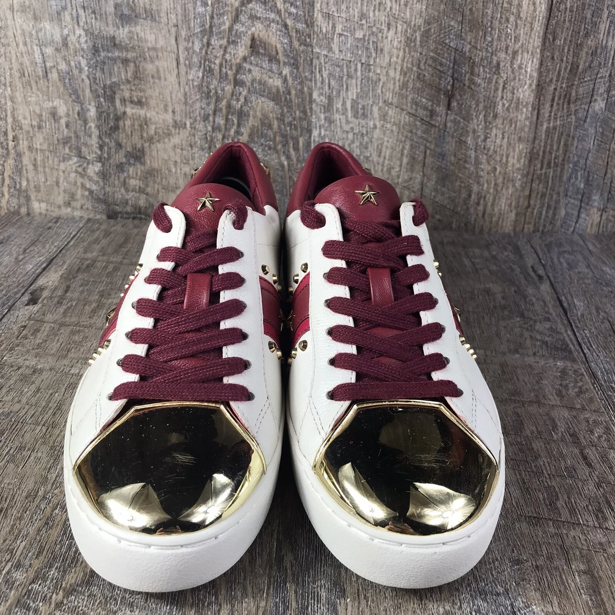Michael kors hotsell maroon sneakers