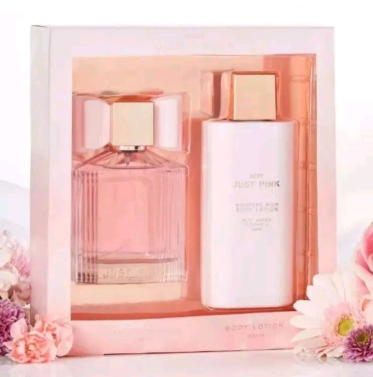 Just Pink 100ml Perfume and 200ml Body Lotion Gift 🇬🇧 Eau De  Parfum