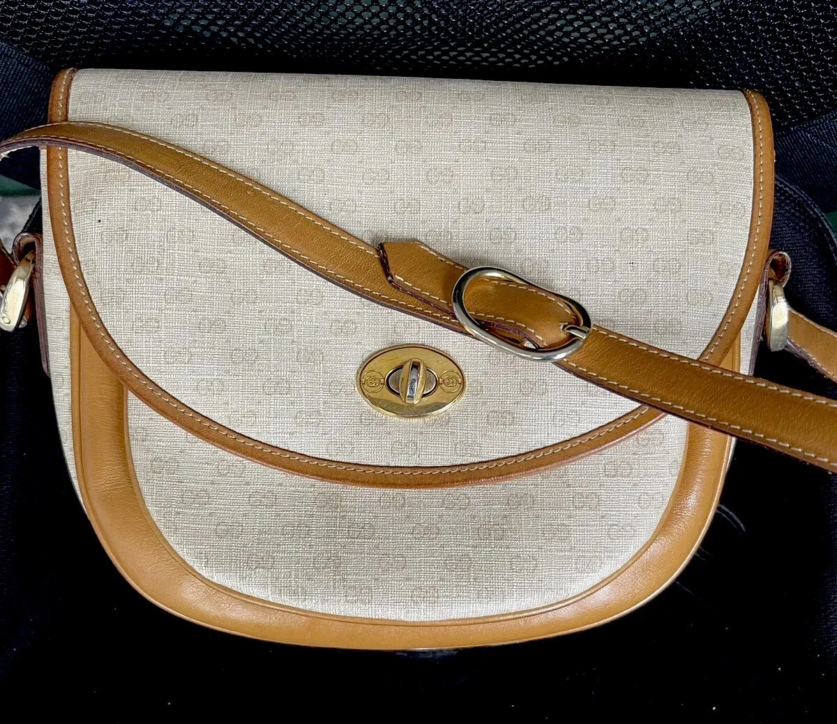 Vintage Gucci GG Monogram Sling Bag One Size 