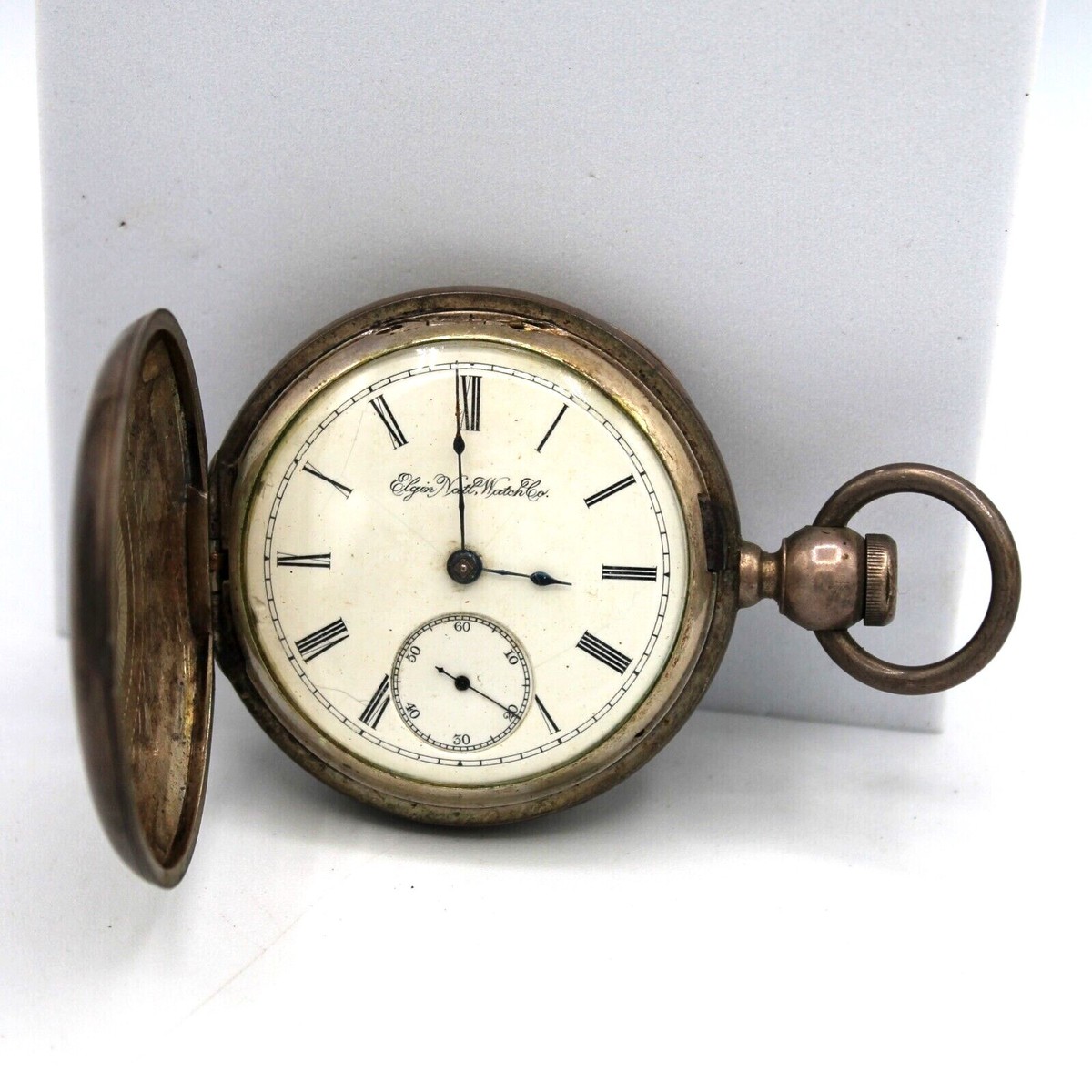 Antique Elgin Pocket Watch 1893 Full Plate Grade 97 18s 7j USA - Main Image