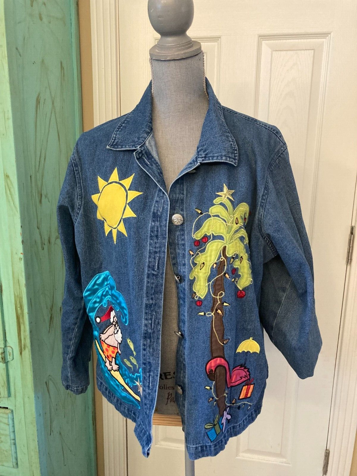 TANTRUMS, DENIM, COLLARED, BUTTON DOWN JACKET WIT… - image 1