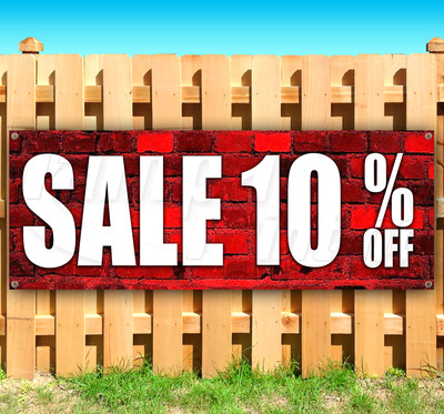 10% OFF SALE Advertising Vinyl Banner Flag Sign Many Sizes USA SB06516