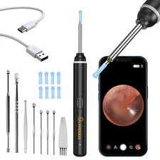 Visual Ear Wax Removal Kit - 1920P HD Camera Otoscope for Adults/Kids/Pets