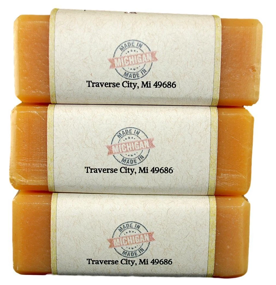 Ginger May Chang, all natural handmade soap, 3 bar pack.essential oil soap. - Image 3 of 4