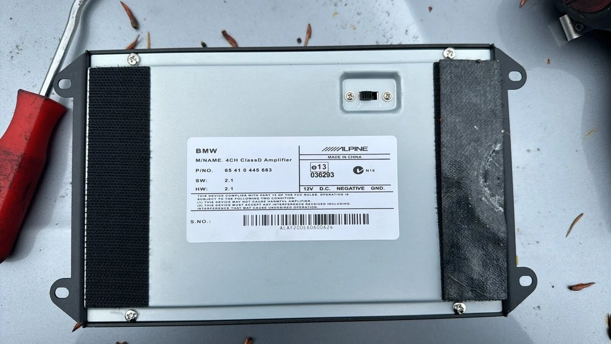 BMW AMPLIFIER SOUND AUDIO SYSTEM 6541 0445683 / 65410445683 PDA  