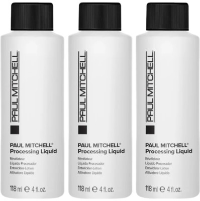 3 Pack Paul Mitchell Processing Liquid, 7 vol 2% peroxide 4 fl oz