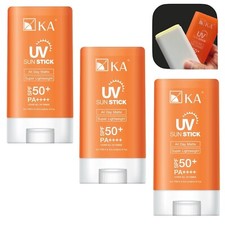 KA UV Sun Stick Protect Facail Skin SPF50 PA Matte Finish Lightweight 3x14g