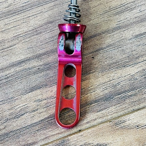 Vintage 90s Ringle Ti-Stix Titanium Front Skewer 9mm Red Anodized - Picture 4 of 7