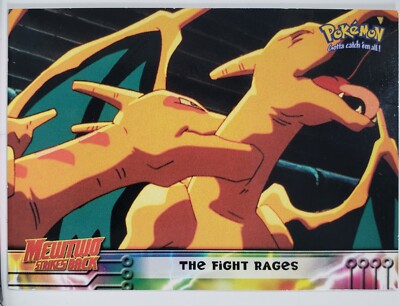 The Fight Rages # 35 Topps Mewtwo Strikes Back Pokemon The Movie Card | eBay