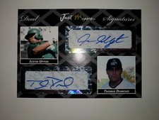 2006 Just Minors Justin Upton Thomas Diamond Double Auto Baseball Card 2/2