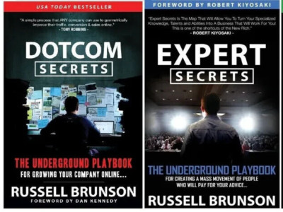 Russell Brunson 2 Book Set : Dotcom secret + expert secret Paperback