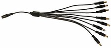 1 DC Jack Input to 8 output Power Adapter Splitter for 12V DC CCTV Camera SP1-8