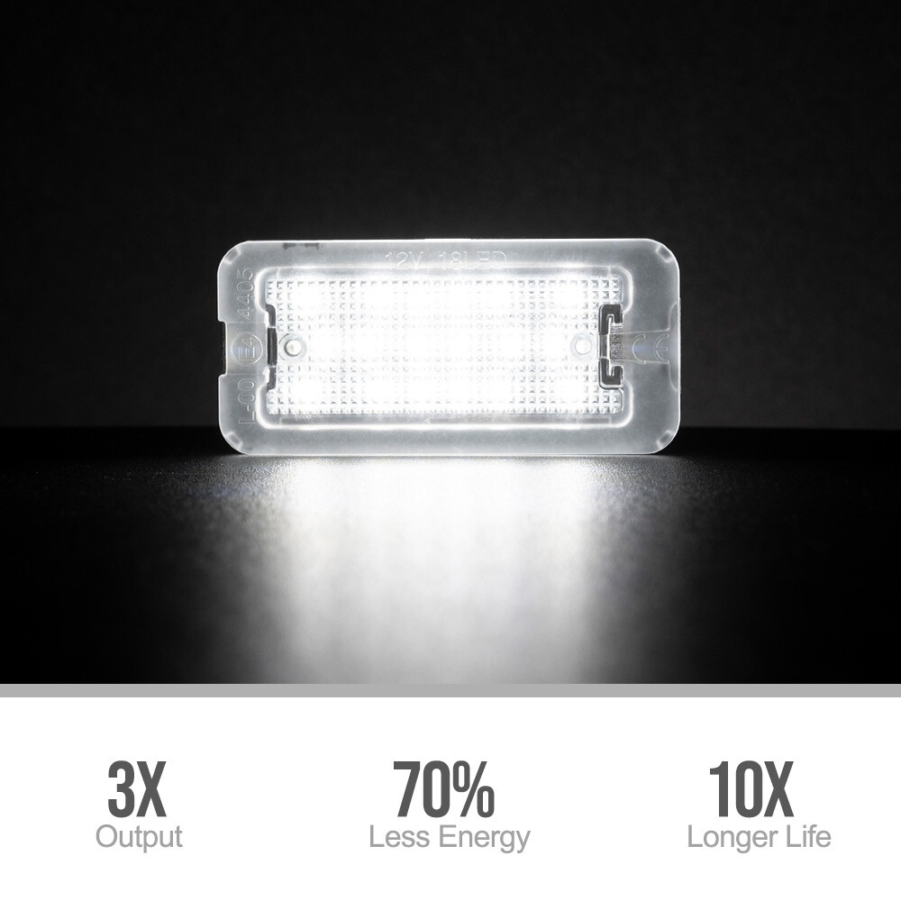 LED License Number Plate Light CANBUS For Euro Spec 20072016 FIAT 500