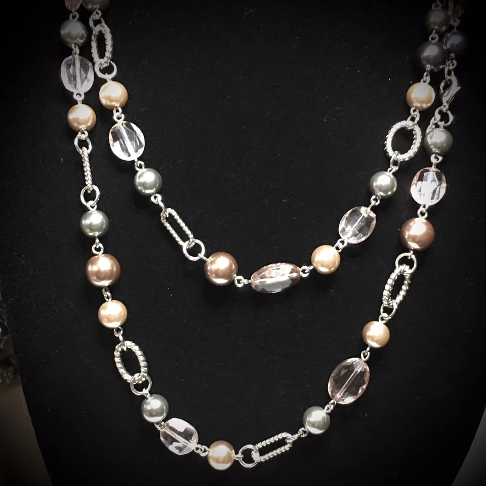 Colar de contas de pérolas falsas Premier - Imagem 4 de 4