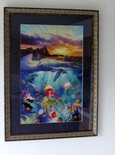  Signed & Framed Christian Riese Lassen / Disney Giclee Artwork  