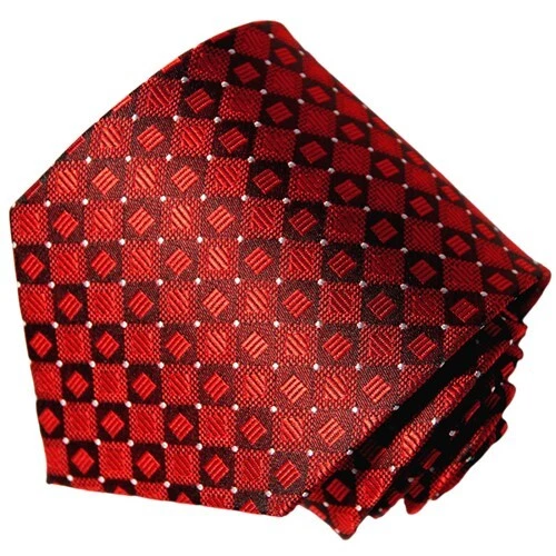 Мужской галстук оливковый зеленый с серебряным пунктирным узором. - Изображение 4 из 4