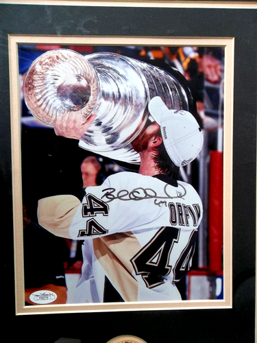BROOKS ORPIK Pittsburgh Penguins AUTO Picture #d JSA Certification Framed COA - 第 2/7 張圖片